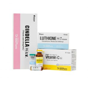CINDELLA LUTHIONE 600mg VITAMIN-C WHITENING SKIN SET (KOREA)