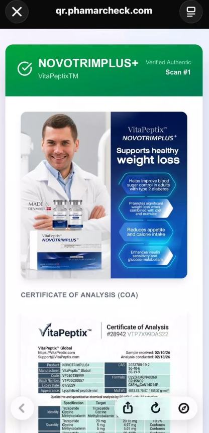 VitaPeptix NOVOTRIMPLUS+ Tirzepatide 20 mg - Image 11